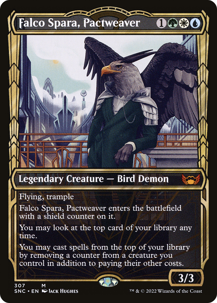 Falco Spara, Pactweaver (Showcase Golden Age) [Streets of New Capenna] Foil