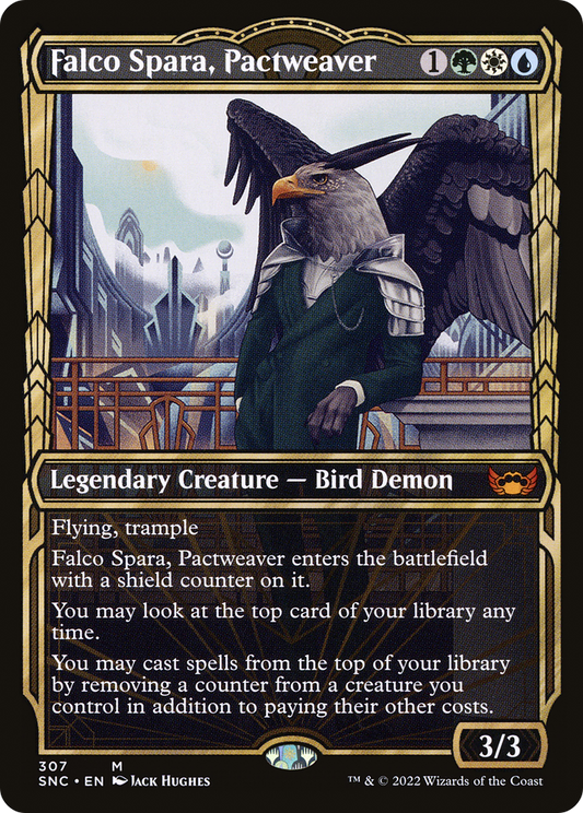 Falco Spara, Pactweaver (Showcase Golden Age) [Streets of New Capenna] Foil
