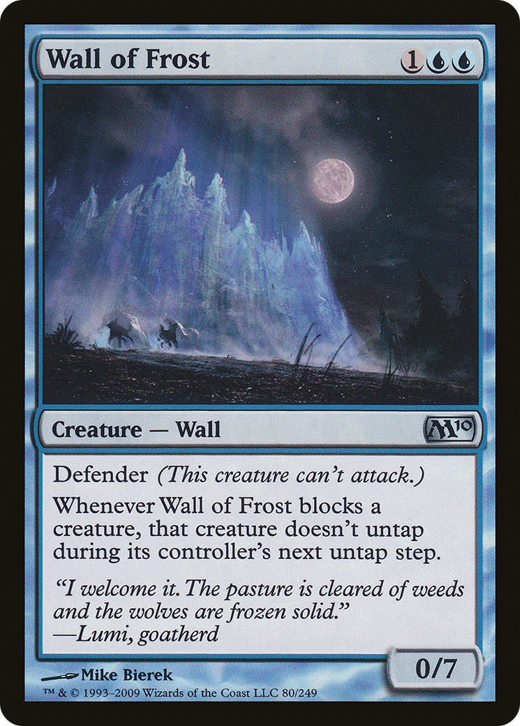 Wall of Frost [Magic 2010] Foil