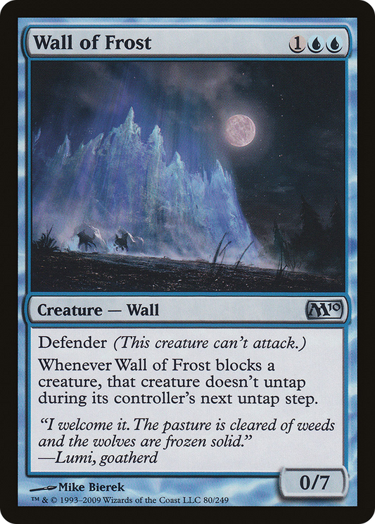 Wall of Frost [Magic 2010] Foil