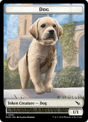 Detective // Dog Double-Sided Token [Murders at Karlov Manor Tokens] | Silver Goblin