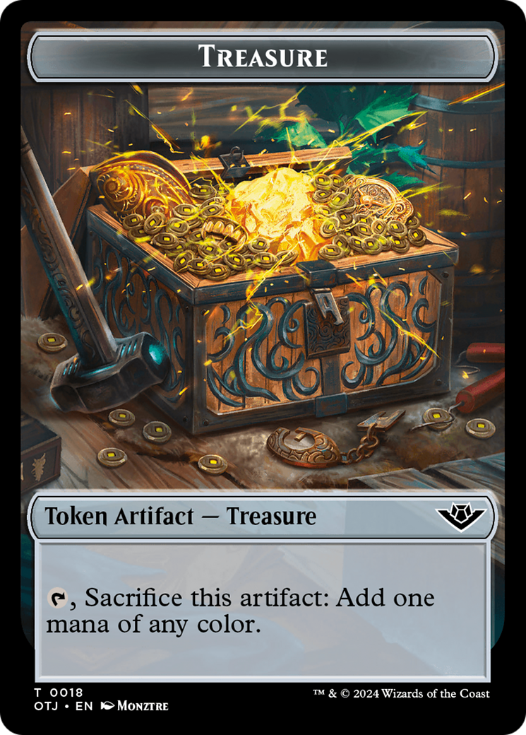 Treasure Token [Outlaws of Thunder Junction Tokens] | Silver Goblin