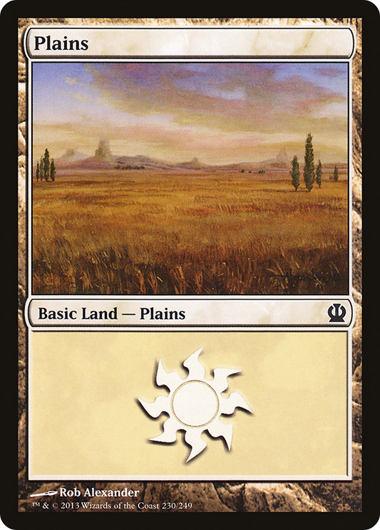 Plains (230) [Theros] Foil
