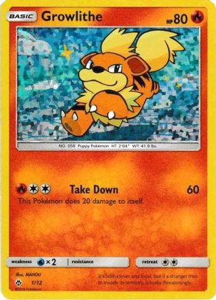 Growlithe (1/12) [McDonald's Promos: 2018 Collection] | Silver Goblin