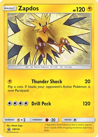 Zapdos (SM145) [Sun & Moon: Black Star Promos] | Silver Goblin