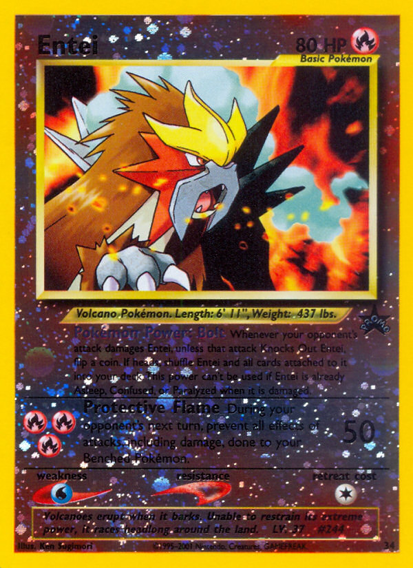 Entei (34) [Wizards of the Coast: Black Star Promos] | Silver Goblin