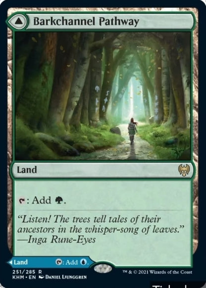 Barkchannel Pathway // Tidechannel Pathway [Kaldheim] Foil