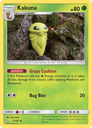 Kakuna (4) Reverse Holofoil - SM  Team Up