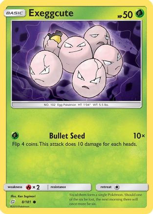 Exeggcute (8) Reverse Holofoil - Team Up