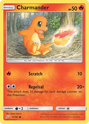 Charmander (11) Reverse Holofoil - Team Up