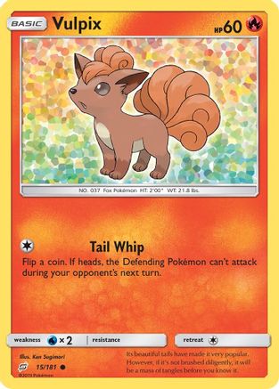 Vulpix (15) Reverse Holofoil - SM  Team Up