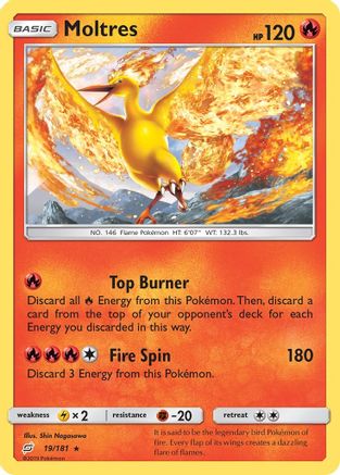 Moltres (19) Reverse Holofoil - Team Up