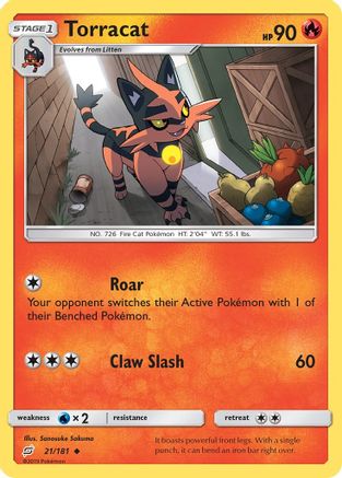 Torracat (21) Reverse Holofoil - Team Up