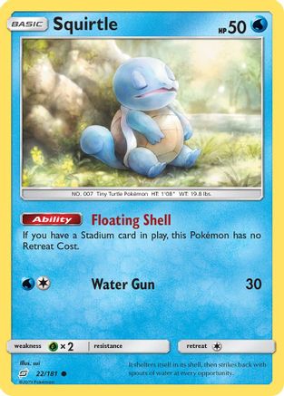 Squirtle (22) Reverse Holofoil - Team Up