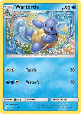 Wartortle (24) Reverse Holofoil - Team Up