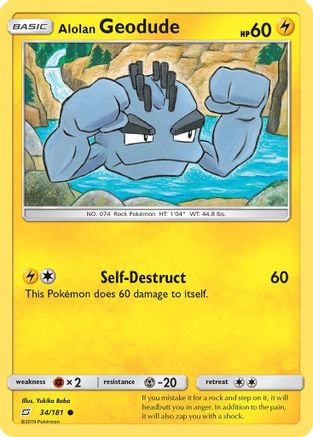 Alolan Geodude (34/181) [Sun & Moon: Team Up] | Silver Goblin