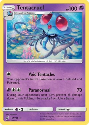 Tentacruel (61) Reverse Holofoil - Team Up
