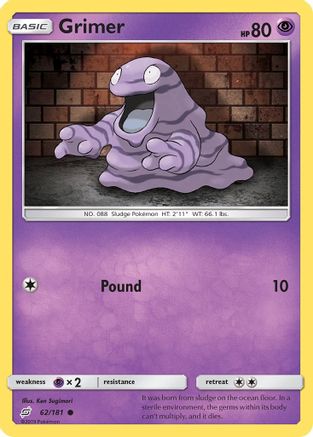 Grimer (62) Reverse Holofoil - Team Up