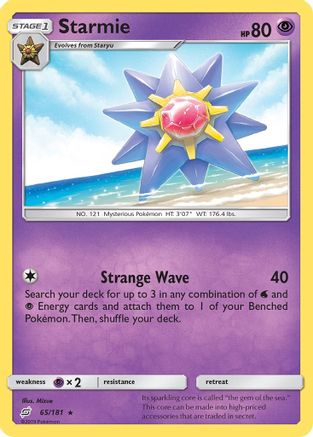 Starmie (65) Reverse Holofoil - Team Up