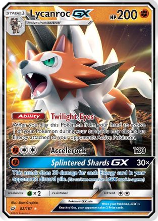 Lycanroc GX (82) Holofoil - SM  Team Up