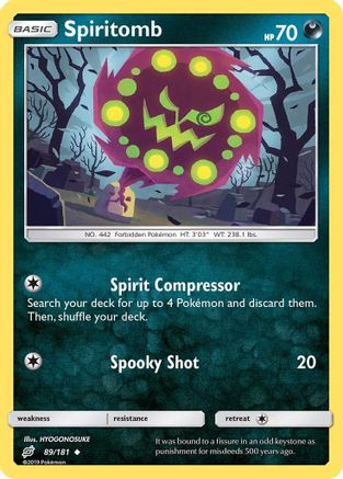 Spiritomb (89/181) [Sun & Moon: Team Up] | Silver Goblin