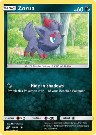 Zorua (90/181) [Sun & Moon: Team Up] | Silver Goblin