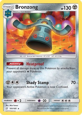 Bronzong (101/181) [Sun & Moon: Team Up] | Silver Goblin