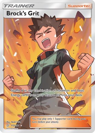 Brock's Grit (Full Art) (172) Holofoil - Team Up