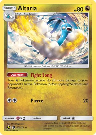 Altaria - 40a/70 (40a) Holofoil - Alternate Art Promos