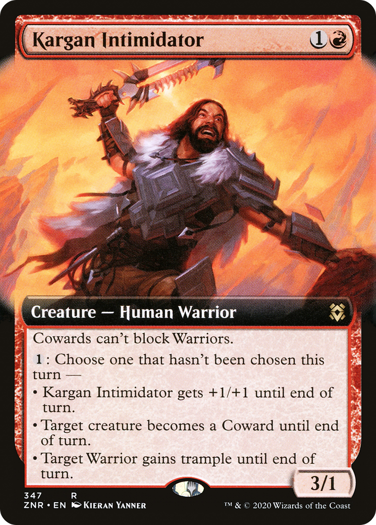 Kargan Intimidator (Extended Art) (347) - Zendikar Rising