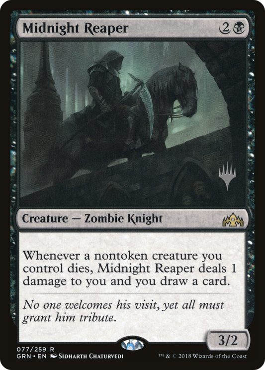 Midnight Reaper (Promo Pack) [Guilds of Ravnica Promos] Foil