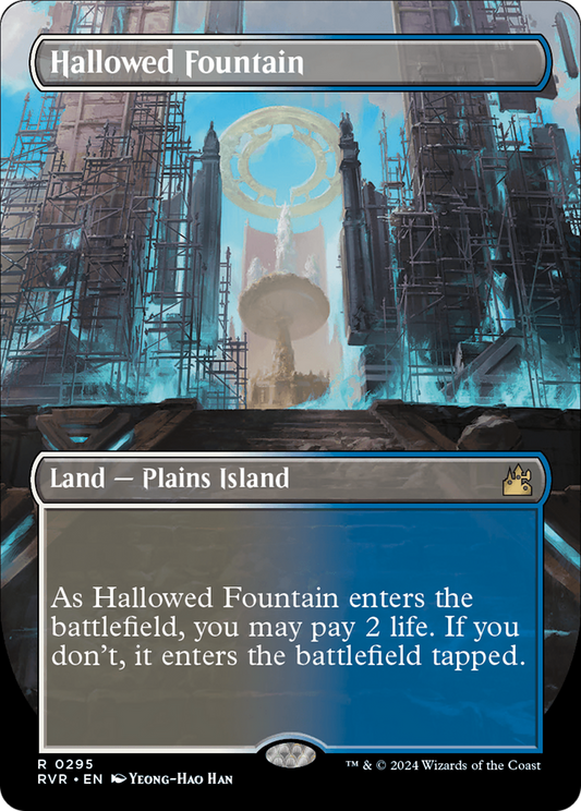 Hallowed Fountain (Borderless) [Ravnica Remastered] Foil