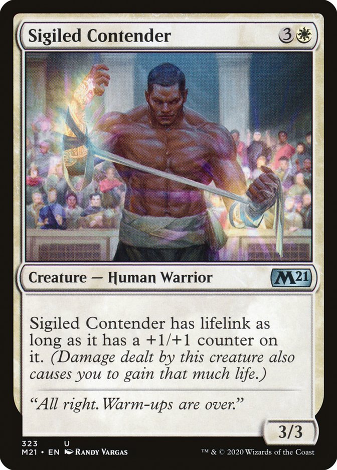 Sigiled Contender [Core Set 2021] | Silver Goblin