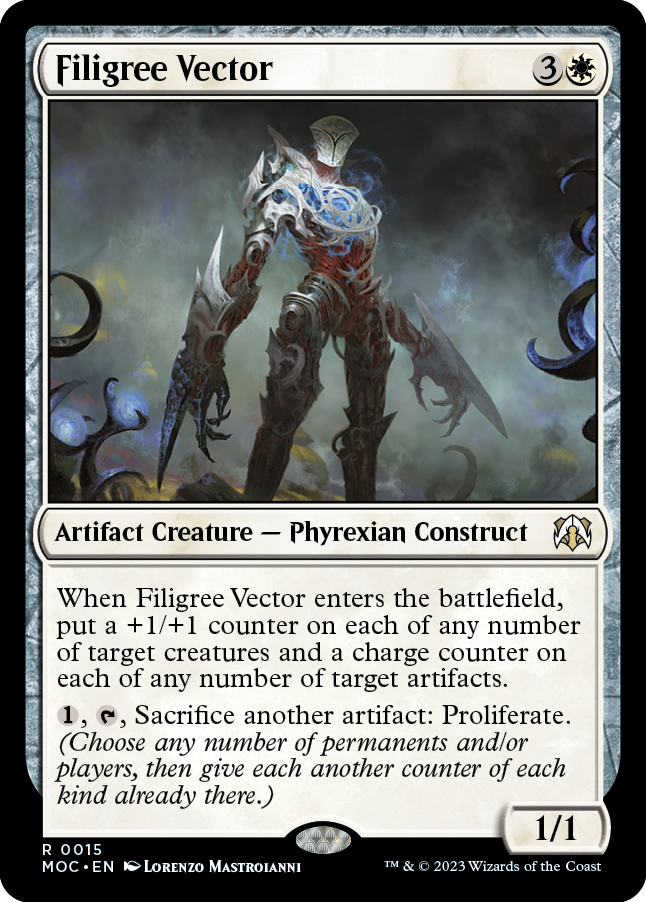 Filigree Vector [March of the Machine Commander] | Silver Goblin