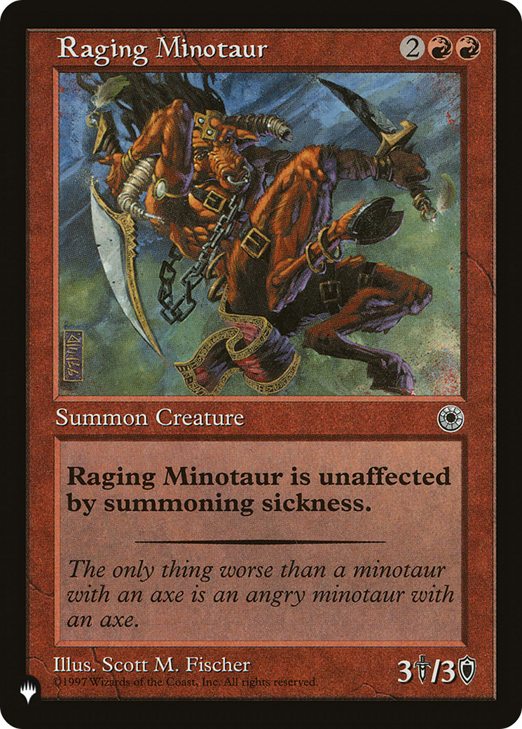 Raging Minotaur [The List Reprints] | Silver Goblin