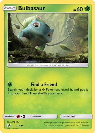 Bulbasaur (Holo Common) (1) Holofoil - Detective Pikachu
