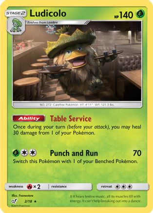 Ludicolo (2/18) [Sun & Moon: Detective Pikachu] | Silver Goblin