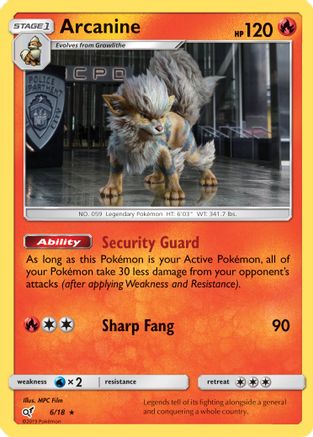 Arcanine (6) Holofoil - Detective Pikachu
