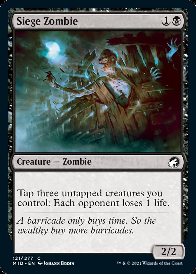 Siege Zombie [Innistrad: Midnight Hunt] | Silver Goblin