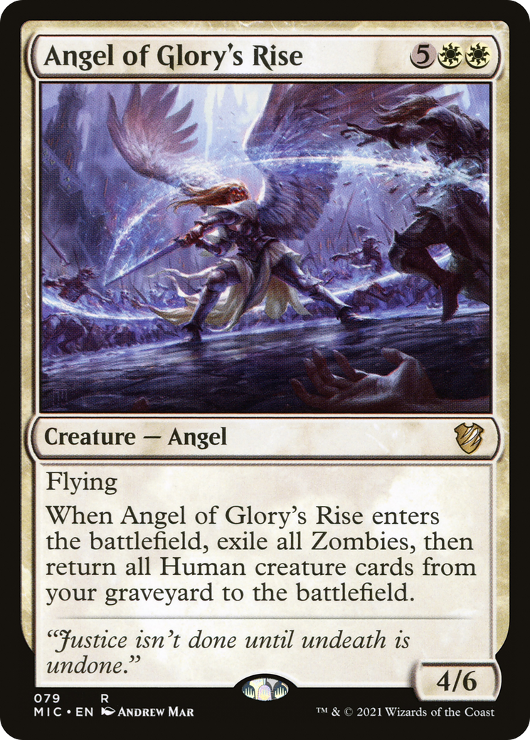 Angel of Glory's Rise [Innistrad: Midnight Hunt Commander] | Silver Goblin