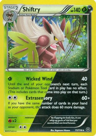 Shiftry (11/114) (Cosmos Holo) [XY: Steam Siege] | Silver Goblin