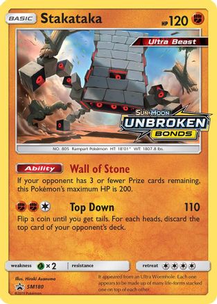 Stakataka (SM180) [Sun & Moon: Black Star Promos] | Silver Goblin