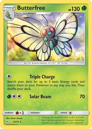 Butterfree (4/214) [Sun & Moon: Unbroken Bonds] | Silver Goblin