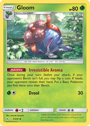 Gloom (7) Reverse Holofoil - Unbroken Bonds