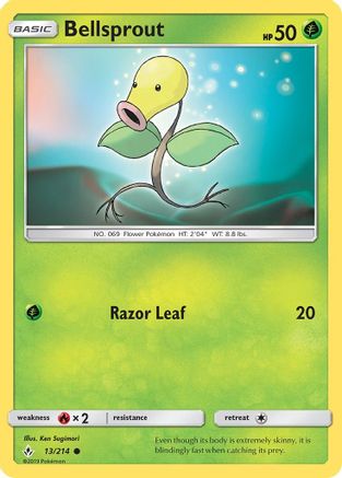 Bellsprout (13) Reverse Holofoil - Unbroken Bonds