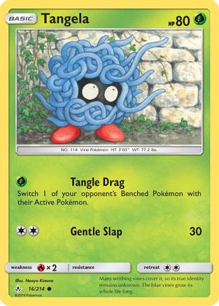 Tangela (16/214) [Sun & Moon: Unbroken Bonds] | Silver Goblin