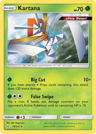 Kartana (19) Reverse Holofoil - Unbroken Bonds