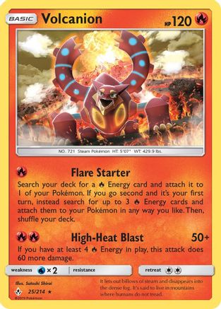 Volcanion (25) Reverse Holofoil - Unbroken Bonds
