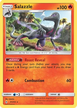 Salazzle (31) Reverse Holofoil - Unbroken Bonds