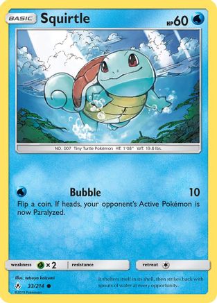 Squirtle (33) Reverse Holofoil - Unbroken Bonds